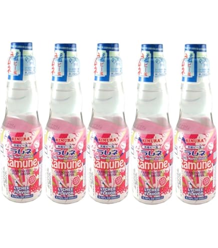 Japanese Ramune Original 200ml 5 Bottles ラムネ オリジナル 5本